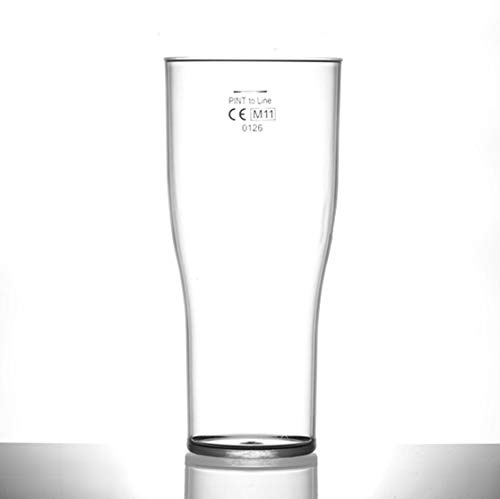 BBP Virtually Unbreakable Polycarbonate Beer Glass Elite 22oz Oversize Tulip CE @ Pint Pack of 6