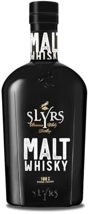 SLYRS MALT Whisky de Bavière (Allemagne) - 40% vol. - 70 cl - Whisky allemand non tourbé, fruité, épicé, aromatique - 100% orge - Meilleur blended malt allemand 2022 - Cadeau Noël original - Black