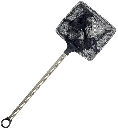 Rete da pesca telescopica, rete da pesca telescopica multifunzionale per acquario, vasca, laghetto e pesca, raccoglitore di rete per la pulizia del laghetto, rete da pesca espandibile e durevole