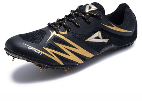 NGARY Spikes Leichtathletikschuhe für Herren Sprint Mittelstrecken-Laufschuhe Jugendsportschuhe Mesh Breathable Lightweight Durable Athletics Sneakers
