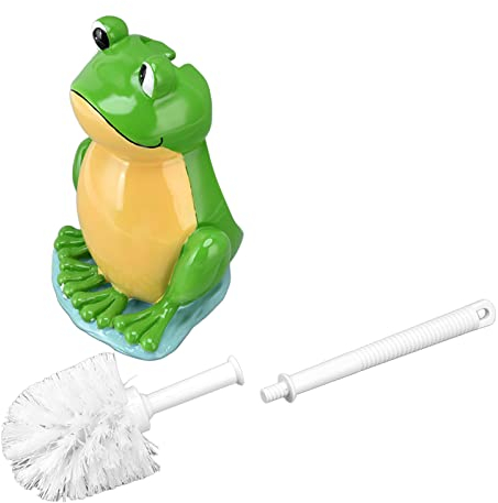 Toilettenbürste, niedliche Froschform, Toilettenbürste, WC-Bürste und Halter-Set, stehendes Toilettenschüssel-Reiniger-Set für die Badezimmerreinigung zu Hause, im Wohnmobil