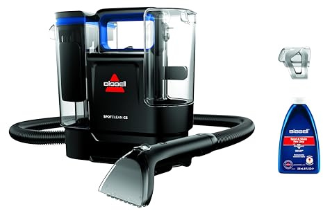 BISSELL Set de SpotClean C5 + Solución de Limpieza Spot & Stain Pro Oxy 1L | Limpiador de Manchas & Suelos | Para Alfombras, Muebles Tapizados, Interiores de Vehículos y Más | 3861N + 20383