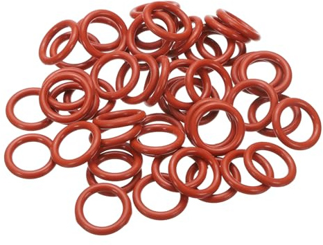 PATIKIL 50 Stück O-Ringe 20 x 14 x 3 mm Dichtungsringe, Nitrilkautschuk Dichtung O Ring Gummidichtung Rund Seal Unterlegscheiben für Wasserhahn Poolpumpe Schnellkupplung Kugelhahn, Rot