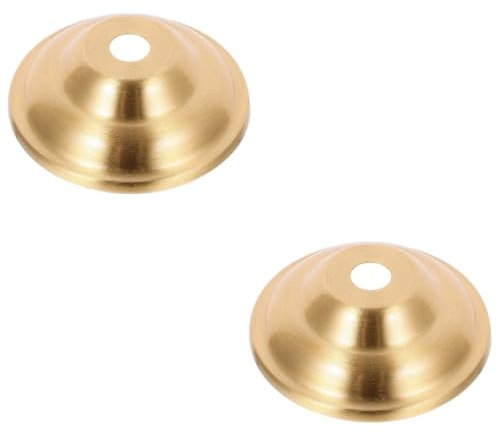 CONGARTENO 2pezzi Lampada Sospensione Ottone Con Base Portalampada Flat Per Fissaggio Soffitto Design Vintage Per Ambienti Moderni e Classici