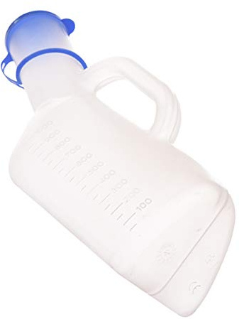 Botella de orina,urinarios portatiles, Botella de orina de 1000 ml, urinario masculino portátil, reutilizable y de alta capacidad