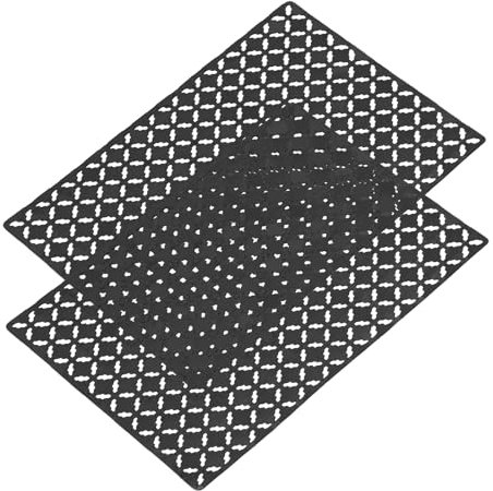TONFEION Spülbeckeneinlage 40x30cm, PVC Spülenmatte Muster Ling Spülenschutzmatte, Robuster, Gegen Kratzer im Spülbecken, Spülbecken Schutzmatte zum Abstellen und Trocken von Besteck