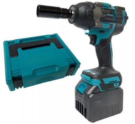 Avvitatore a Impulsi 88V, 800Nm, Motore Brushless, 4 Livelli di Forza, Due Batterie 8000mAh, Valigetta Inclusa