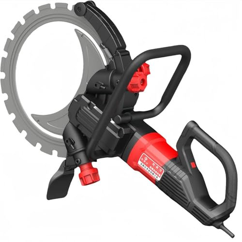 fresa scanalature bagnate ad anello in cemento armato,Macchina elettrica il taglio delle scanalature con alimentazione automatica dell'acqua/2 lame,profondità taglio 8980 W/9500W/29 cm,8980W