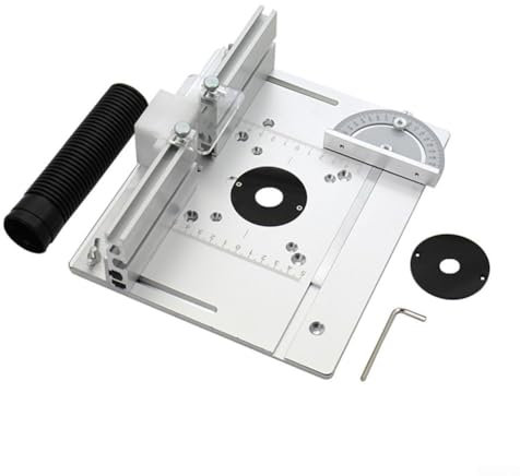 CCKUYT Placa de inserción para Mesa de fresadora Fabricada en aleación de Aluminio para fresadoras eléctricas de Madera. Viene en un Juego de 3 Piezas.