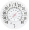 Fensterthermometer transparent runde Fensterthermometer für Außentemperatur Batteriefreie selbstklebende wasserdichte Temperaturmesswerkzeuggartenzubehör