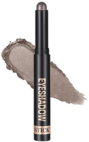 Erinde Brown Eyeshadow Stick Waterproof - Crayon Fard à Paupières Crème Pailleté Métallique, Haut Pigment, Texture Douce, Facile à Estomper pour Maquillage Jour et Soirée