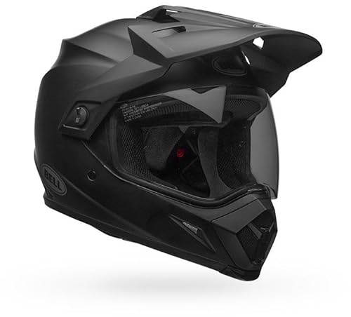 Bell MX-9 ADV MIPS Solid ECE Helm, robuste Polycarbonatschale, MIPS-System, verstellbares Visier, Velocity Flow-Belüftung, waschbares Innenfutter, Top-Leistung, Farbe: Matte Black, Größe: 3X