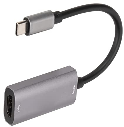 Denash USB C 4K Input HD Multimedia Interface Video Card for, Portable Full HD Player Version for Gaming Accessories