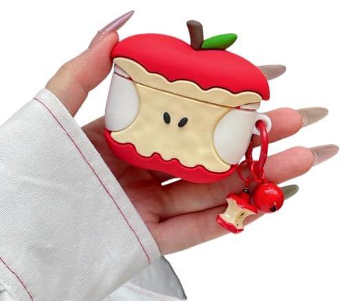 XINVHUA Custodia in silicone per cuffie AirPods Pro 3, design divertente in stile Apple, compatibile con AirPods Pro 3 Generation, per donne e ragazze