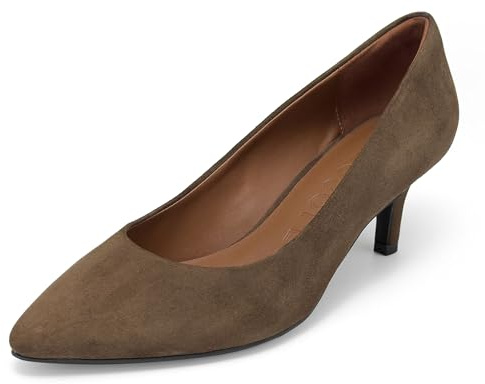 Aerosoles Women's Elil Kitten Heel Pump, Fango Suede, 9.5W