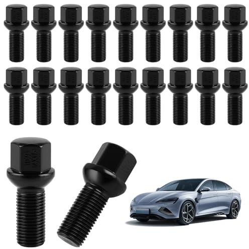 LDXDRU 20 Stück Radschrauben M14x1,5x28mm Konische Radbolzen aus Legiertem Stahl Sechskantgröße 17 mm Kompatibel mitdie meisten Audi Volkswagen