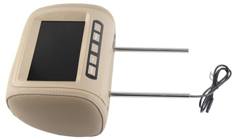 Bonbela 2 Stück Universal 7-Zoll-HD-Auto-Kopfstützen-Videoplayer, Dual Wireless Control MP5-Display mit Mehrsprachigem OSD für Rücksitzpassagiere