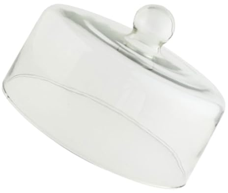 GALPADA Couvercle Alimentaire en Verre Transparent Poignée Confortable et Solide pour Dessert et Nourriture, Protection la Poussière et Conservation