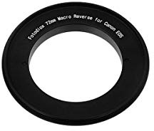 Fotodiox 72mm Macro Reverse Mount Adapter, for Canon EOS 1D, 1DS, Mark II, III, IV, 1DC, 1DX, D30, D60, 10D, 20D, 20DA, 30D, 40D, 50D, 60D, 60DA, 5D, Mark II, Mark III, 7D, Rebel XT, XTi, XSi, T1, T1i, T2i, T3, T3i, T4, T4i, C300, C500