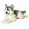 Teddy Hermann 92782 Hund Husky 60 cm, Kuscheltier, Plüschtier mit recycelter Füllung