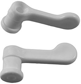 Vorreiber Kunststoff weiss Ausführung mit Aufschlag (10 Stück)