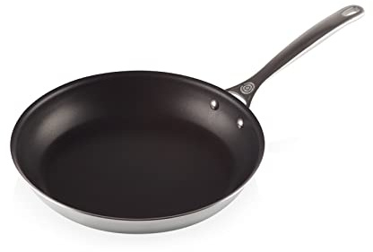 LE CREUSET 3-Ply Plus Stainless Steel 30cm Shallow Frying Pan, 96600230001700