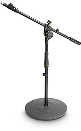 MS 2222 B Gravity Short Microphone Stand with Round Base and 2 Point Pull Boom