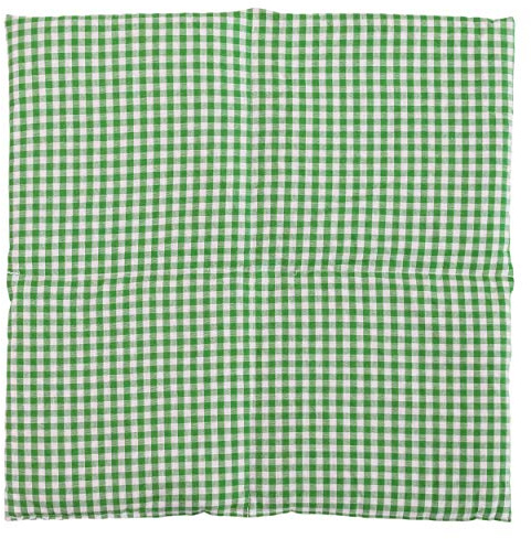 Bio Dinkelkissen 40x40cm 4-Kammer groß grün-weiß - Wärmekissen Körnerkissen