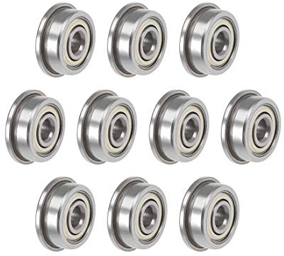 sourcing map F623ZZ Flanschkugellager Kugellager 10Stk | 3x10x4mm Abgeschirmte Chromstahllager