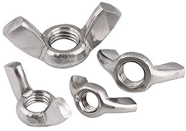 BOZONLI M4 Tuercas Mariposa Inox, Tuercas de mariposa, Tuerca de Ala, Plata