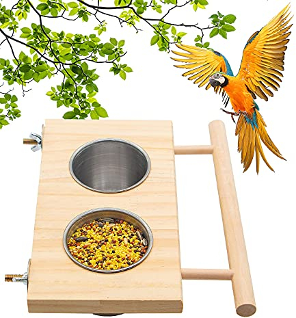 Fashionapple L376 Parrot stainless steel food box, Acrylic, 1