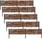 Lot de 5 Bordures de Parterre en Saule 120 cm x 20cm. Clôture de pelouse Osier - Idéal pour Le Jardin - Délimitation Naturelle pour Les Surfaces de Jardin.