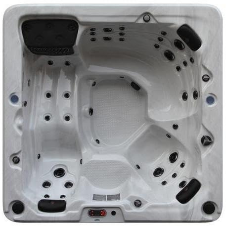 CANADIAN SPA CO. Toronto UV Hot Tub Outdoor Winterfest, 6 Personen Hot Tub mit LED Beleuchtung, Stufe, Isolierabdeckung und Top Mount Abdeckhalter