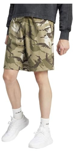 adidas För Män Seasonal Essentials Camouflage Shorts, olive strata, L