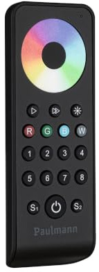 Paulmann 78473 Pro LED Strip Fernbedienung RGBW DC 2x1.5V Schwarz LED Streifen