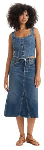 Levi's High Rise A-Line Decon Skirt Women's, Mid Morning, 25W