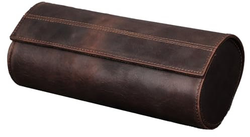 LARUISEE Tragbare Uhrenbox aus Leder, elegante 3 Fächer, Aufbewahrungsbox für Armbanduhren, stilvoller Uhren-Organizer, Schmuck-Schutzbehälter, Uhren-Geschenkbox