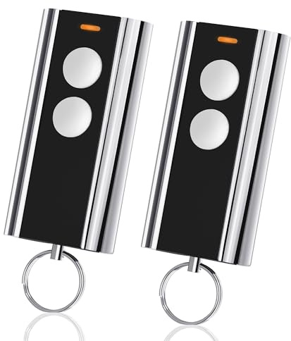 pepape 2 Stück für Normstahl Handsender RCU 433-2K, RCU 433-4K, EA433 2KM | Kompatibel mit Entrematic Crawford Garagentoröffner Fernbedienung 433,92MHz Rollcode, Inklusive Detaillierter Anleitung