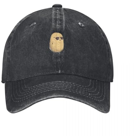 MPBGAOGP laufmütze schirmmützen für Herren Kartoffeln Werden Lustige Kartoffel Mit Sonnenbrille Design Geschenkidee Baseballkappe Bommelmütze Für Männer Frauen dankeschön Geschenke