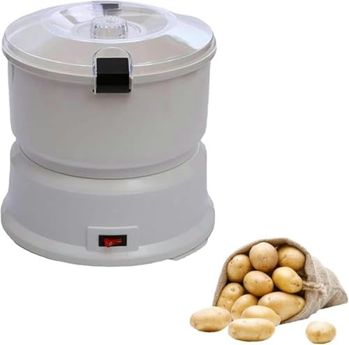 VNNHGB Pelador de Patatas eléctrico de Cocina - Pelador rotatorio automático para Verduras, deshidratador de ensaladas, máquina Rotatoria, Herramienta de Cocina.