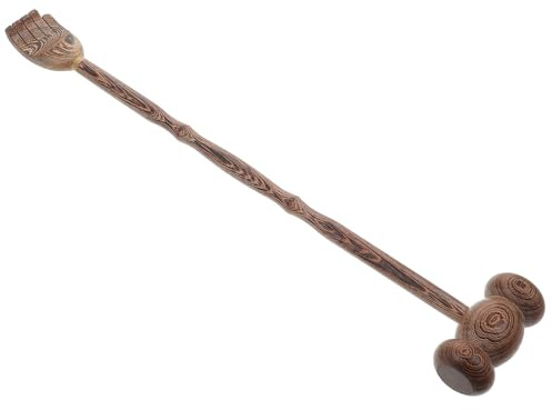 Mipcase Martillo de Masaje de Madera para Puntos de Acupuntura Rascador de Espalda Portátil Forma de Cosquillas de Martillo Herramienta de Masaje para Relajación el Hogar o Gimnasio