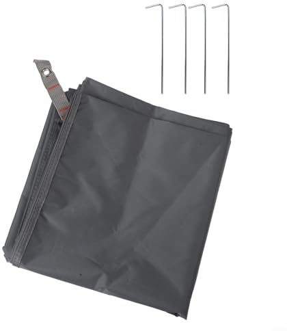 Besttoolifes Tappetino impermeabile per tenda da esterno, telo da campeggio Oxford 210D, con rivestimento in PU, resistente agli strappi e all'umidità, con bordi rinforzati e metallo (210210 cm)