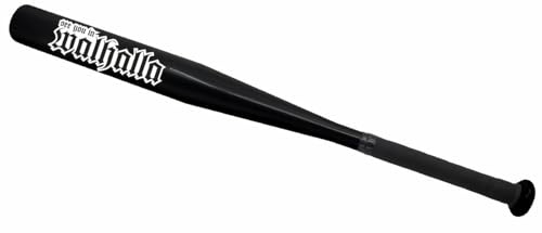 Baseballschläger Sportgerät See You in Walhalla schwarz Aluminium 65 cm