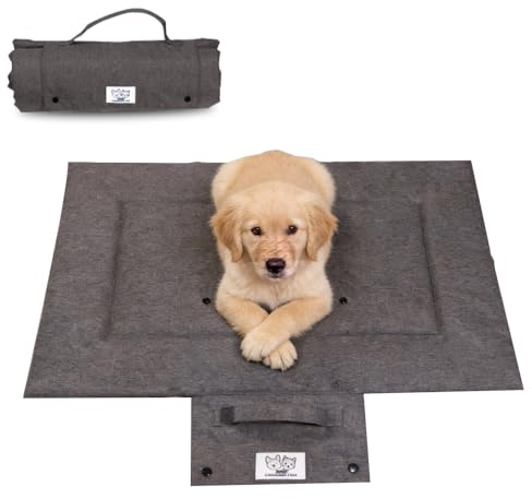 Weciau Hundedecke für Unterwegs, 70x50cm Wasserdicht rutschfeste Hundedecke, Faltbare Hundematte Outdoor, Reisedecke Hunddecke Outdoor für Kleine und Mittlere Hunde & Katzen