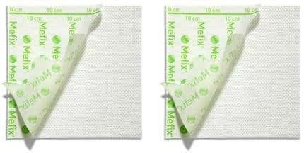 Mefix 311000 Tape Medical Adhesive Soft Cloth, 10 cm x 10 m (Pack of 2)