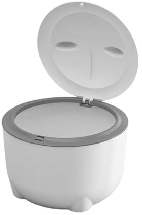 Ysyqkn Katzenstreu Mülleimer mit Haube, Katzenstreu Mülleimer, Hundestreu Mülleimer, Katzentoilette für Wohnungskatzen, Weiß