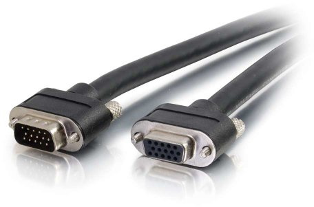 C2G 50242 Select Cavo di prolunga video VGA maschio a VGA femmina, CMG da incasso, nero (50 piedi, 15,24 metri)