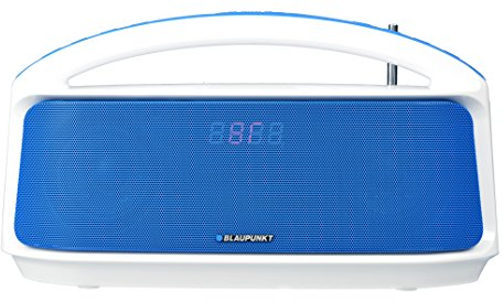 Blaupunkt BT 55e BL Stereo Bluetooth Boombox mit UKW Radio (30 Watt, MP3 Link, USB für MP3, USB Lader, Lithium Ionen Akku) blau