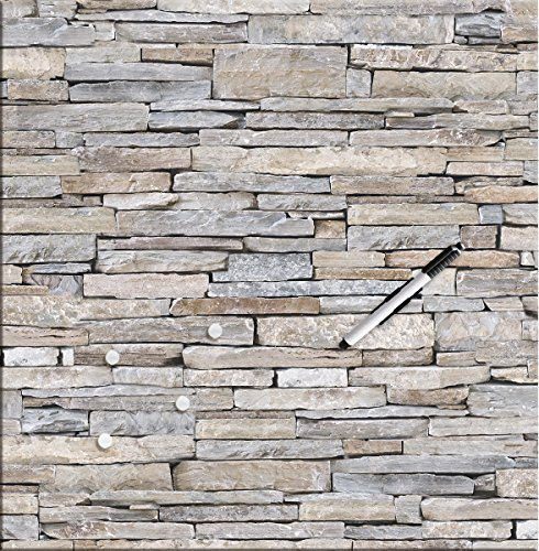 Eurographics 50X50 Memoboard, Glas, MB-RFI1044 Stacked Stones, 50x50x2 cm