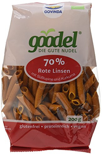 Govinda goodel Penne rote Linse mit Süßlupine und Kurkuma (1 x 200 g)